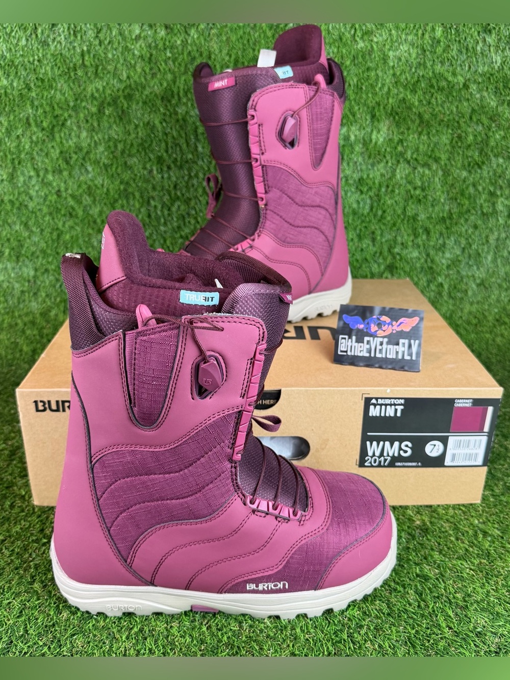 NEW Burton Mint Snowboard Boots Cabernet Burgundy RARE COLOR Women’s Size 7.5